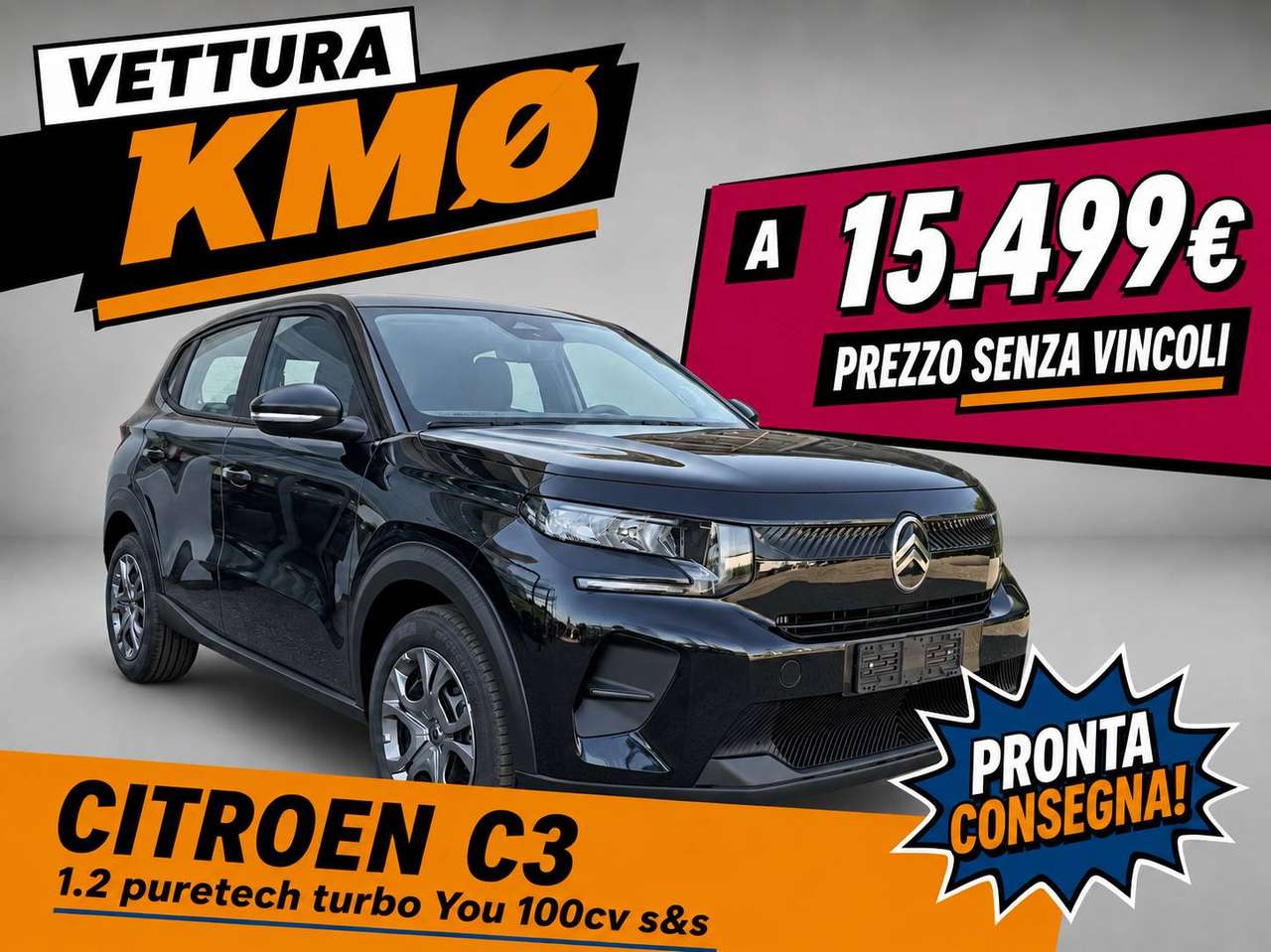 Citroen C3 1.2 puretech turbo You 100cv s&s
