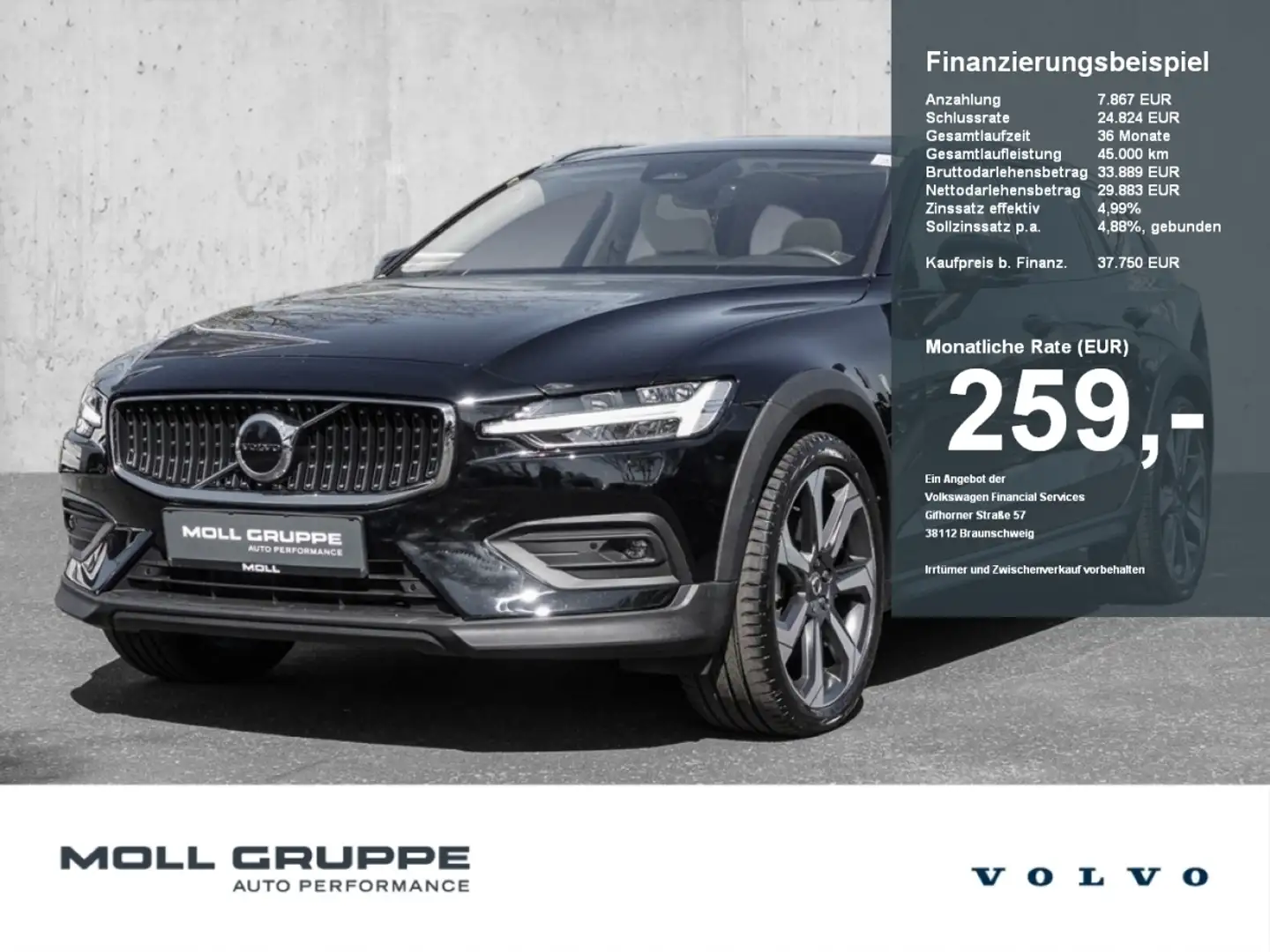 Volvo V60 Cross Country B4 (Diesel) AWD Ultimate Pano Head UP LED Schwarz - 1