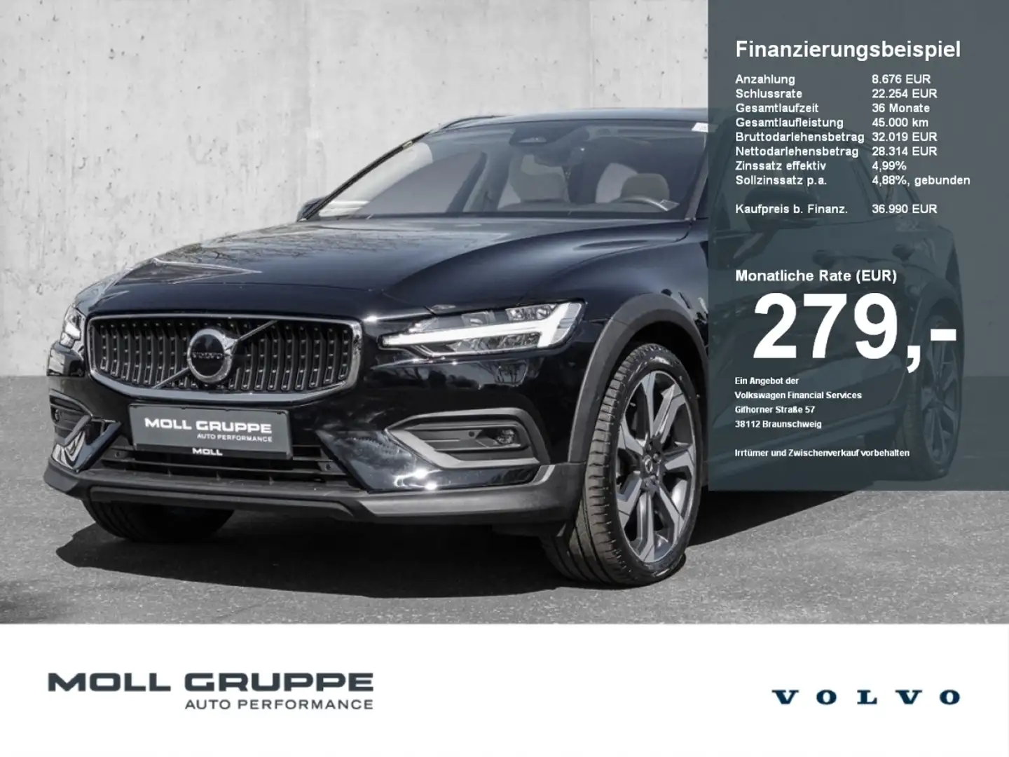 Volvo V60 Cross Country B4 (Diesel) AWD Ultimate Pano Head UP LED Noir - 1