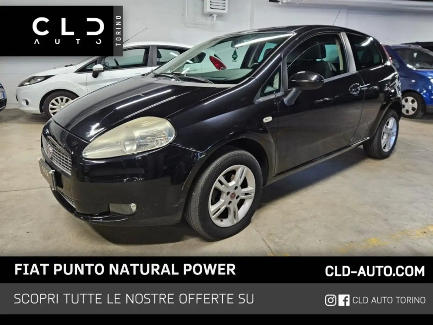 Fiat Grande Punto 1.4 3 porte Active Natural Power Czarny - 1