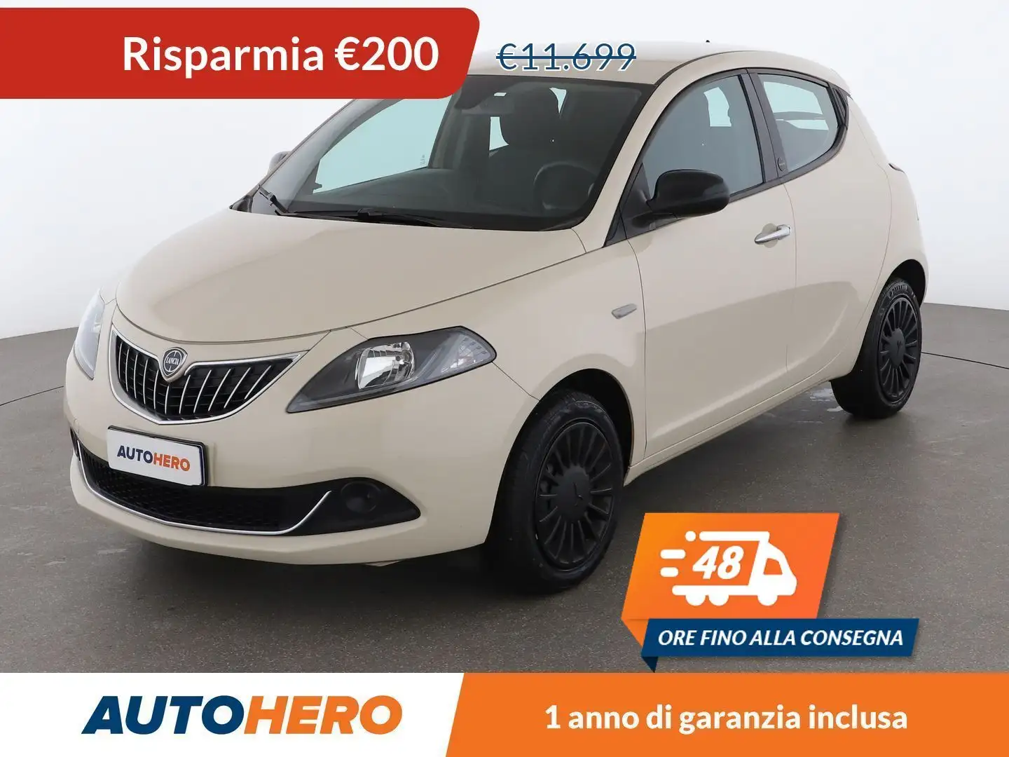 Lancia Ypsilon 1.0 Mild-Hybrid Silver MHEV Beige - 1