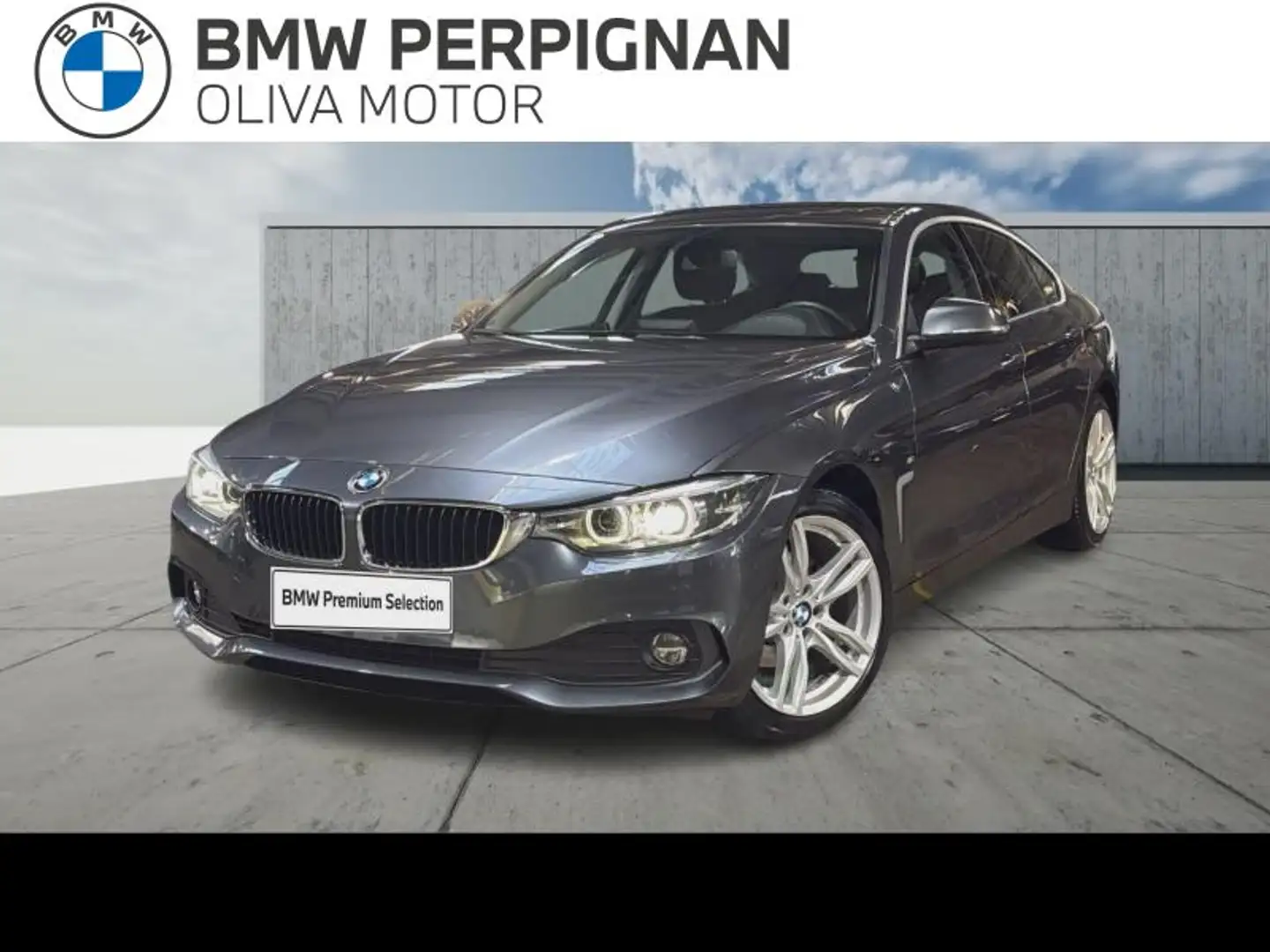 BMW 418 418d 150ch Business Design Euro6c Gris - 1