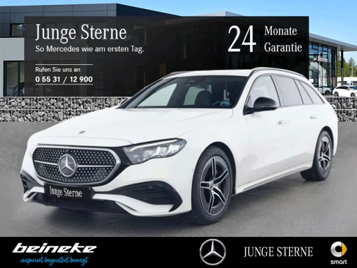 Mercedes-Benz E 200 E 200 T AMG Night AHK Distronic LED Kamera Keyl Weiß - 1