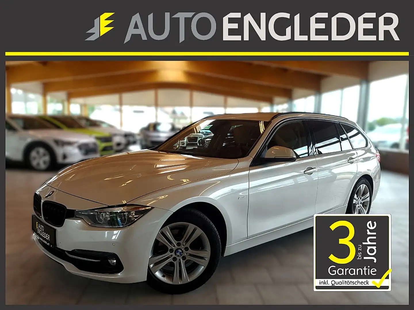 BMW 318 d Touring Sport Line Aut. Blanc - 1