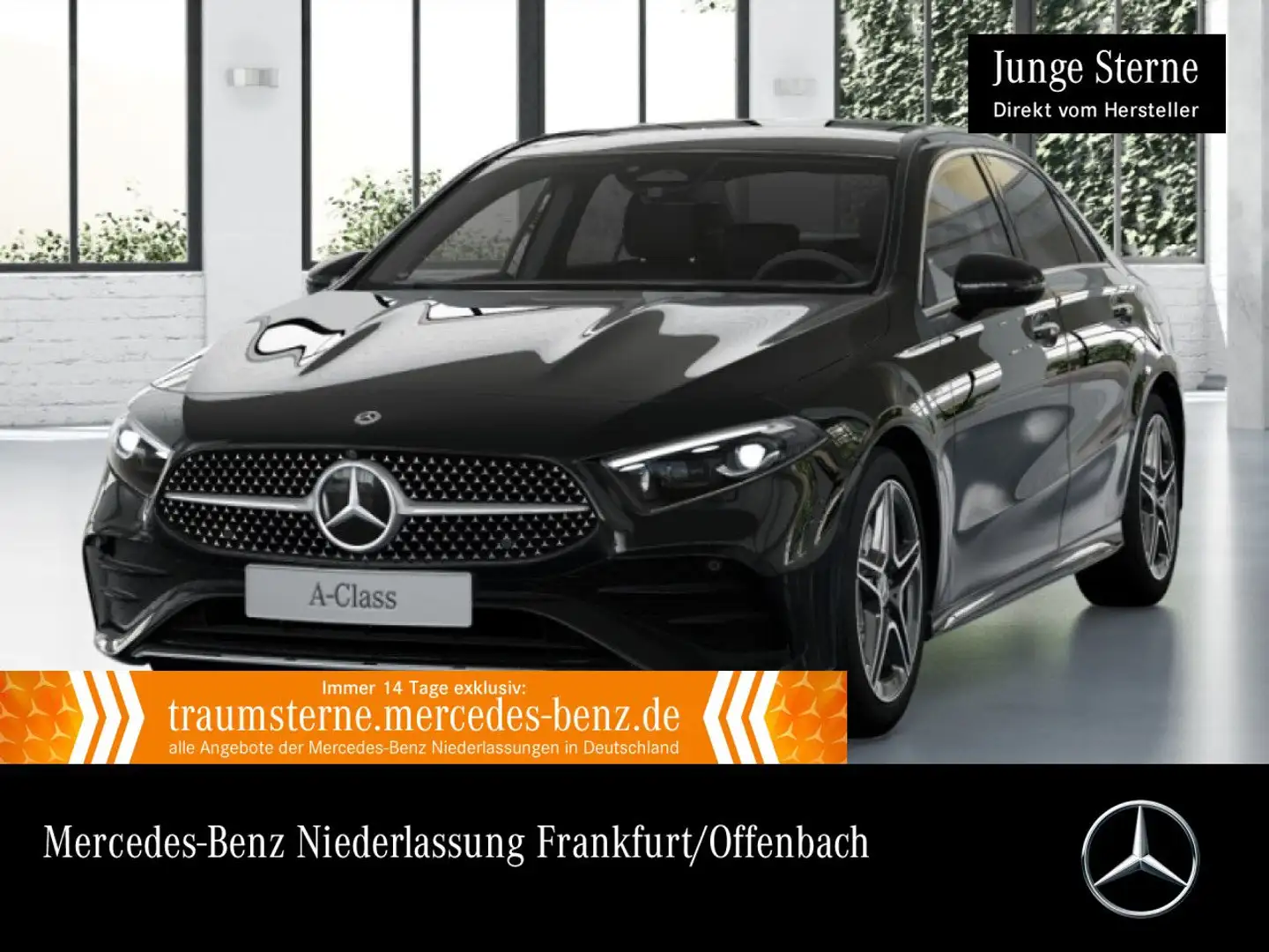 Mercedes-Benz A 250 e Lim AMG+PANO+360°+MULTIBEAM+BURMESTER+HUD Schwarz - 1