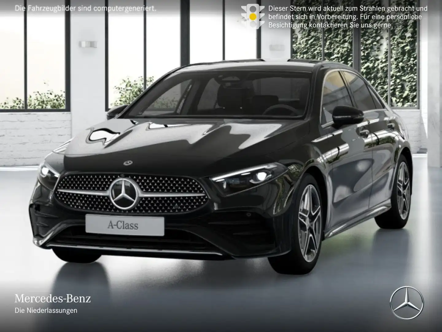 Mercedes-Benz A 250 e Lim AMG+PANO+360°+MULTIBEAM+BURMESTER+HUD Schwarz - 2