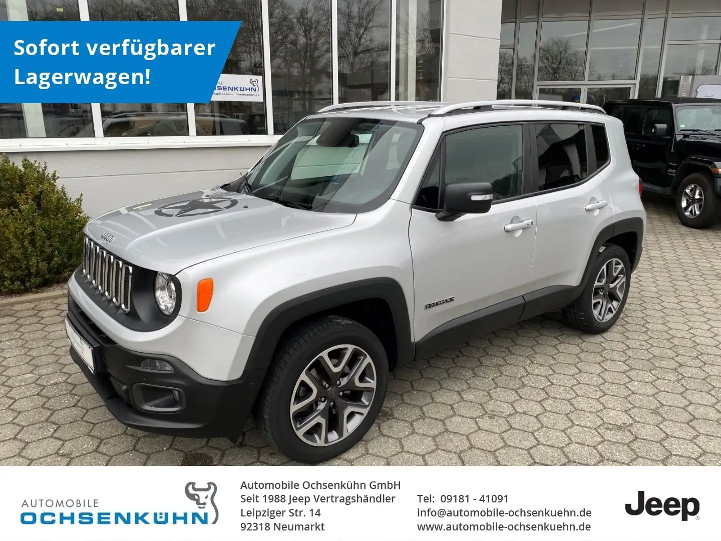 Jeep Renegade Limited 4x4 1.4 MA / Nav., Sitzh.,Bi-X. Zilver - 1