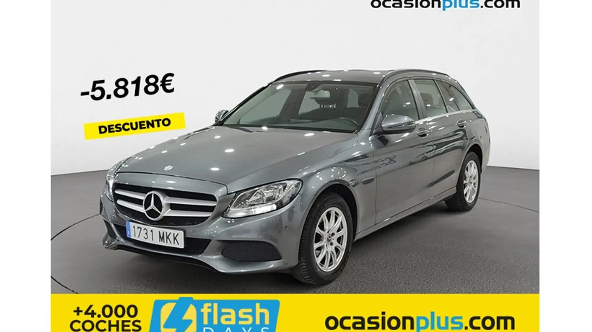 Mercedes-Benz C 180 Estate 180CDI BE Gris - 1