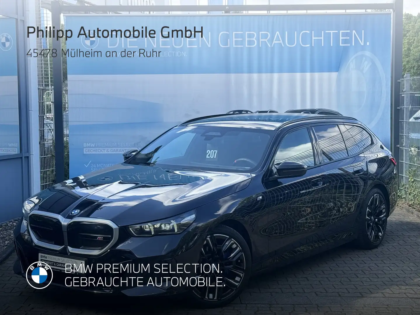 BMW i5 M60 xDrive Tour PANO B&W AHK Lea ab 749 brutto Schwarz - 2
