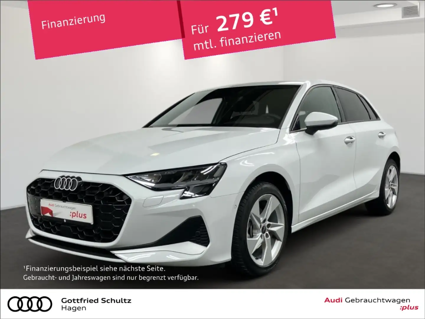 Audi A3 Sportback 30 TFSI S-tronic LED NAV SHZ DAB advance Weiß - 1