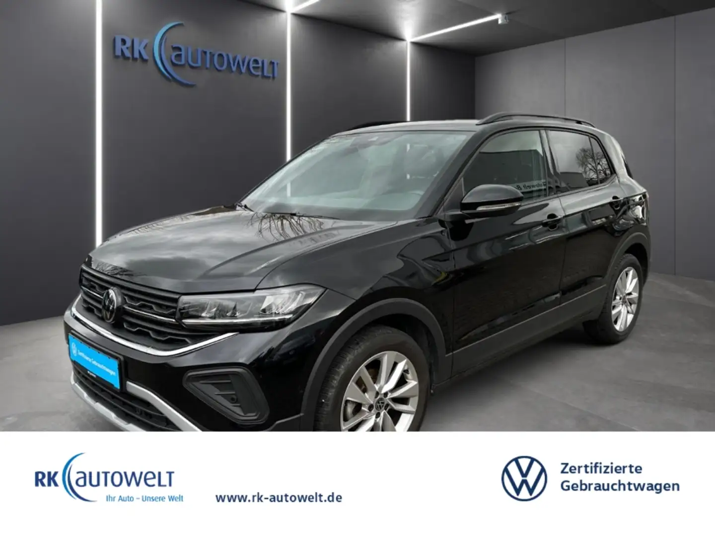 Volkswagen T-Cross Goal 1.0 TSI DSG LED Navi AHK Climatronic Schwarz - 1