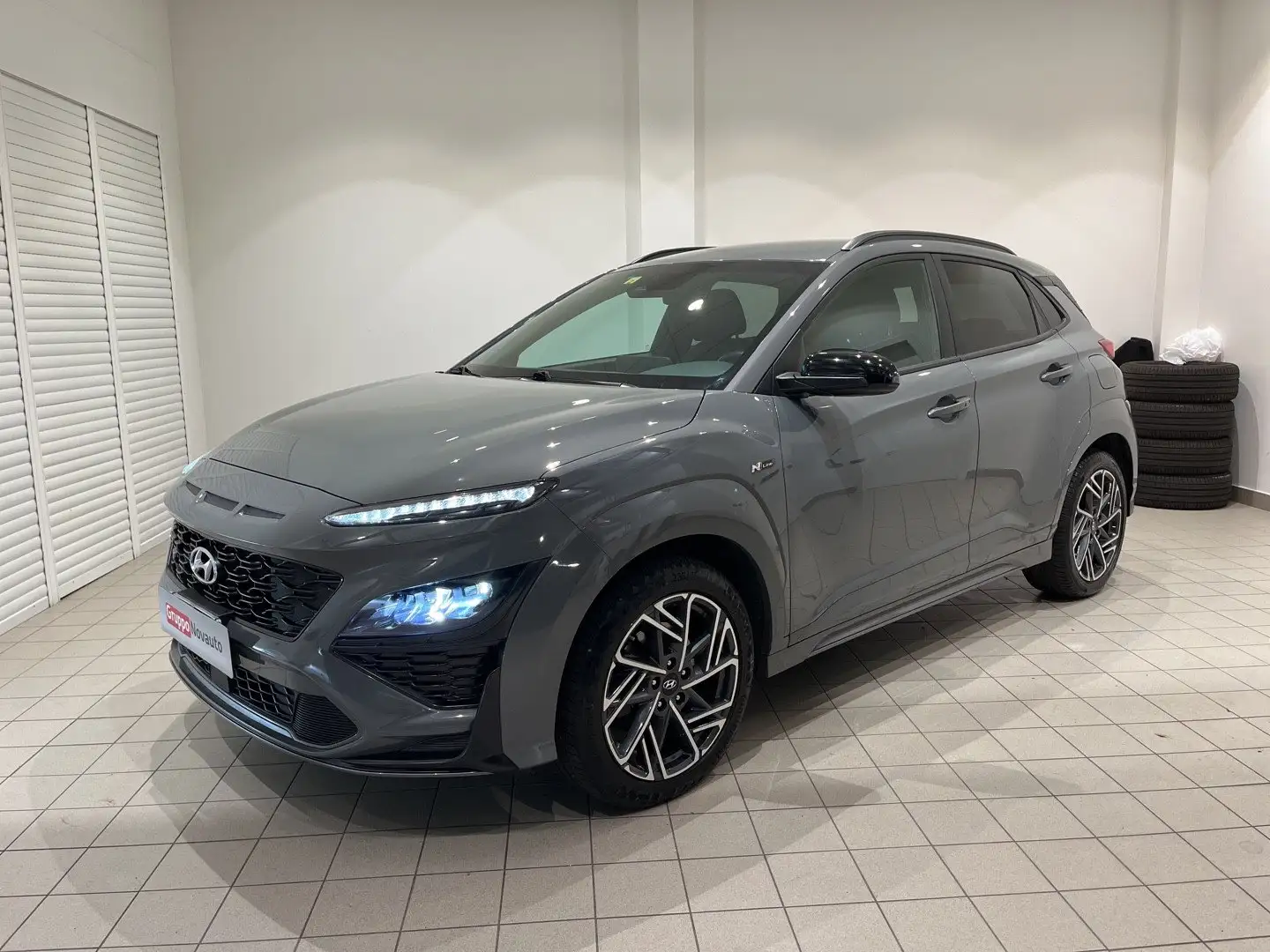 Hyundai KONA Kona 1.0 T-GDI Hybrid 48V iMT NLine+ Grau - 1