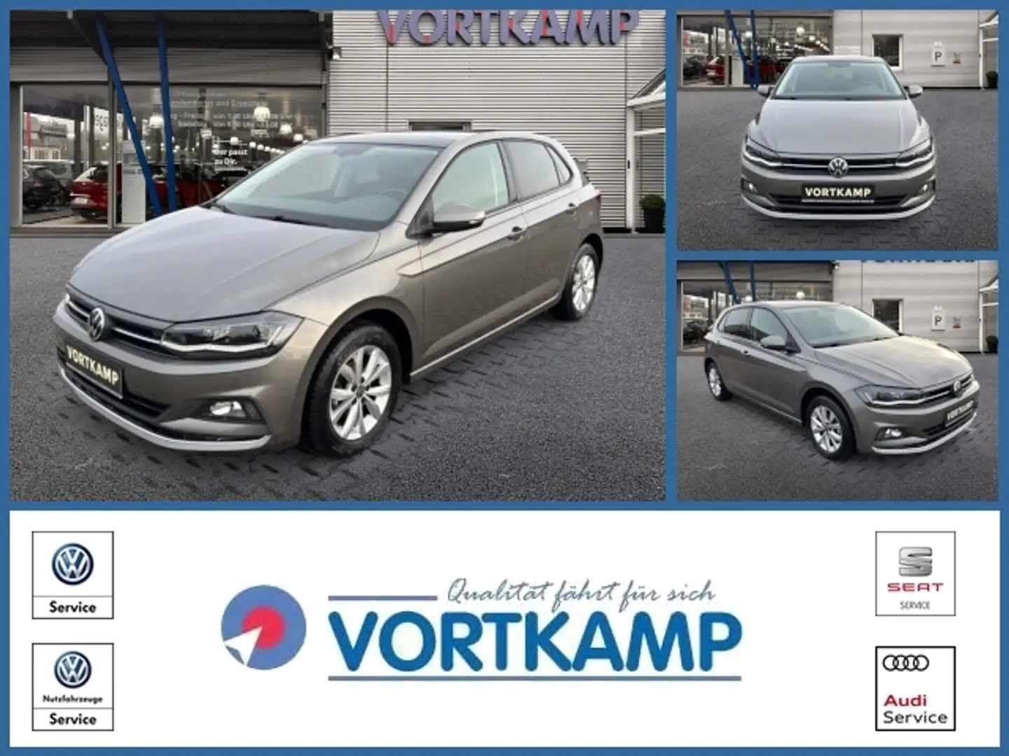 Volkswagen Polo VI Highline Pano/LED/AppConnect/ACC Grau - 1