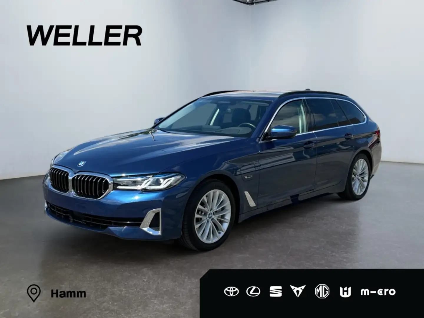 BMW 520 e Touring Luxury Line *Leder*HUD*Driving Assistant Blau - 1
