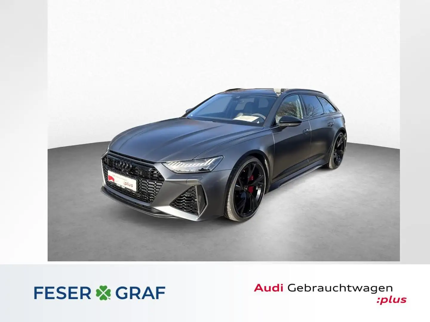 Audi RS6 Avant HD-MATRIX/KERAMIK/B&O-ADVANCED/PANO/HuD Gris - 1