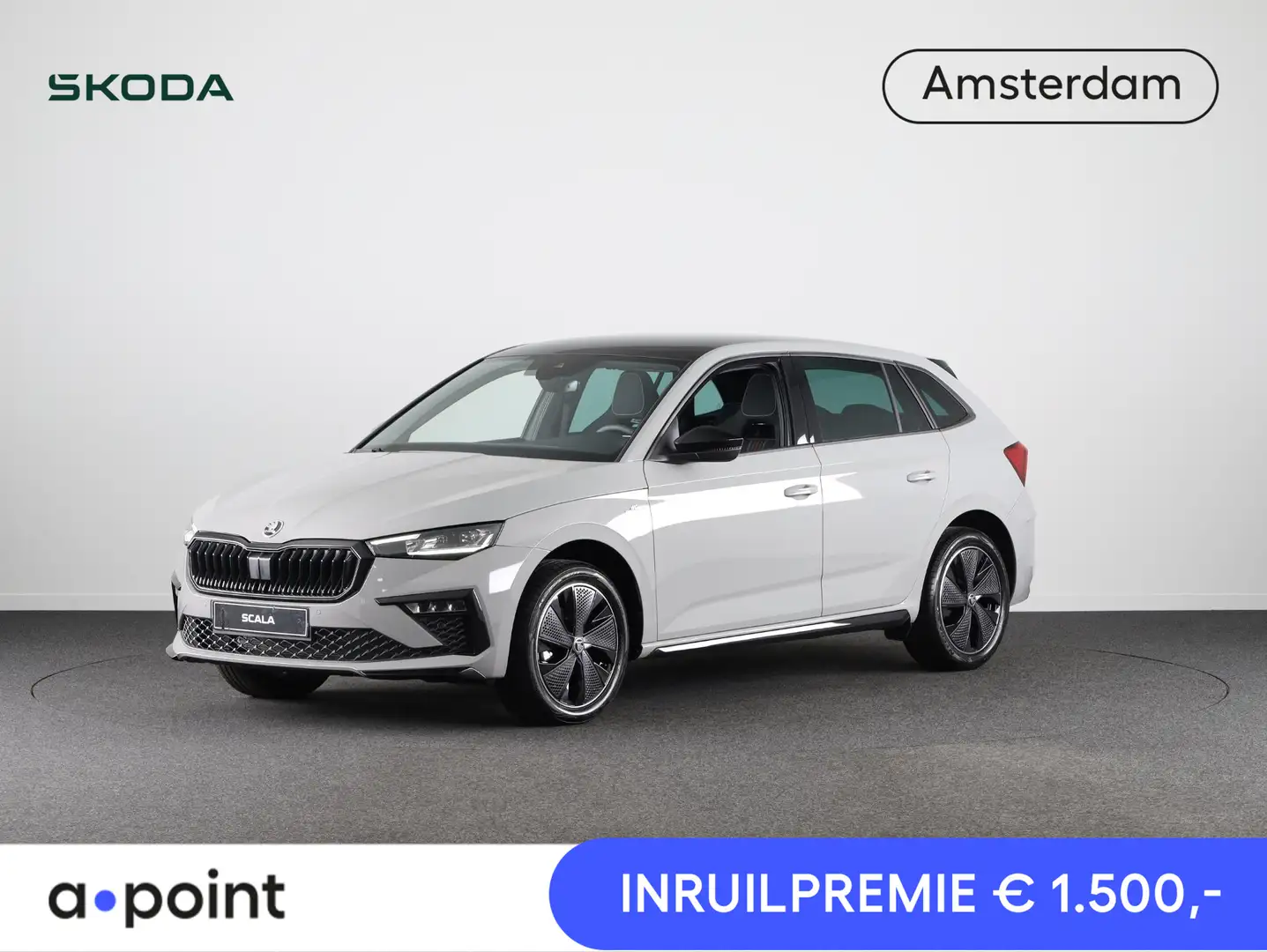 Skoda Scala Monte Carlo 1.0 TSI 115 pk 6 versn. Hand | Winter Grijs - 1