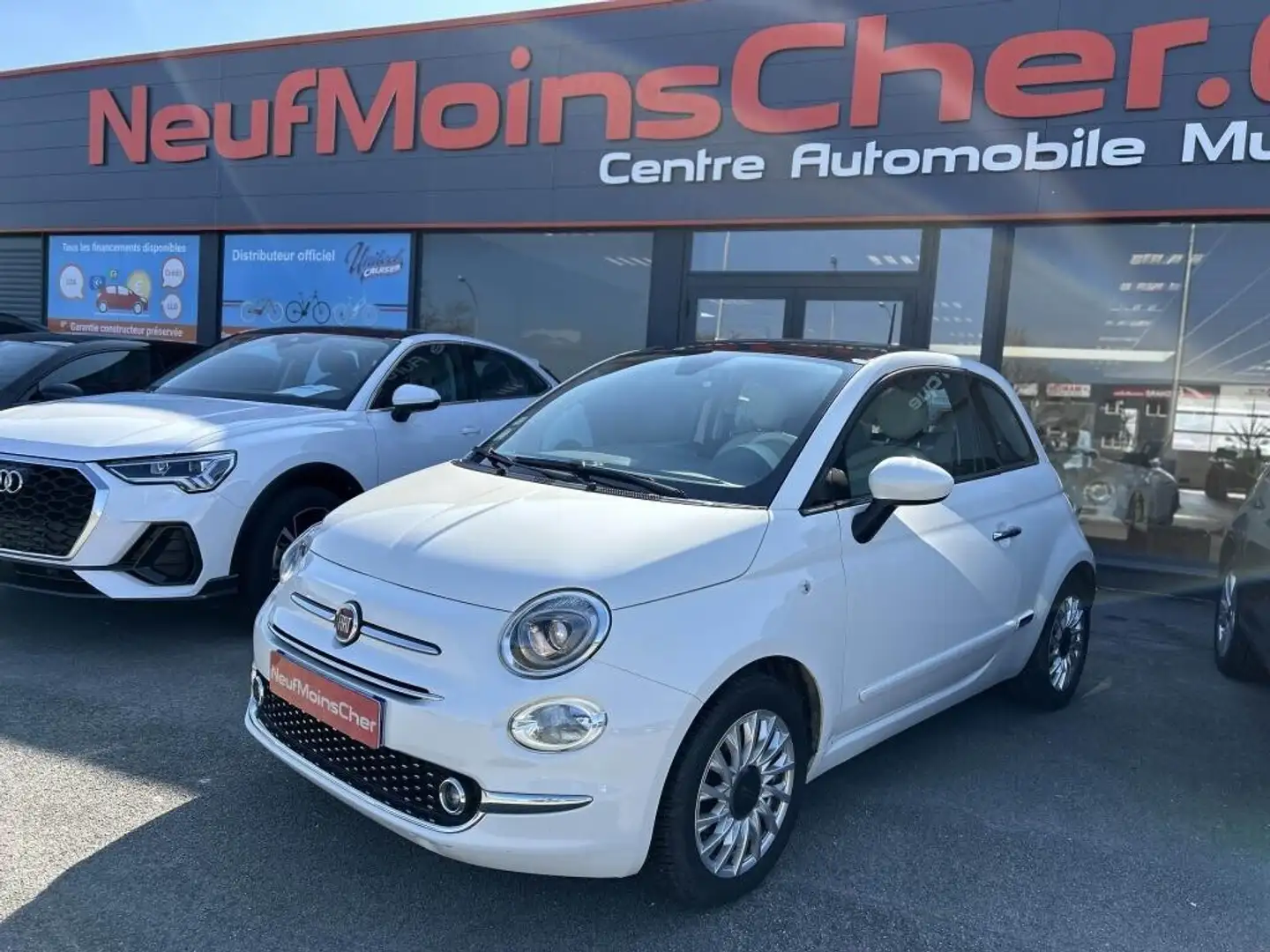 Fiat 500 1.2i - 69 BERLINE Lounge PHASE 2 Blanc - 1