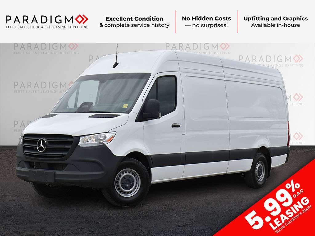 White 2025 Mercedes-Benz Sprinter Cargo Van Rear-Wheel Drive 9-Speed Automatic