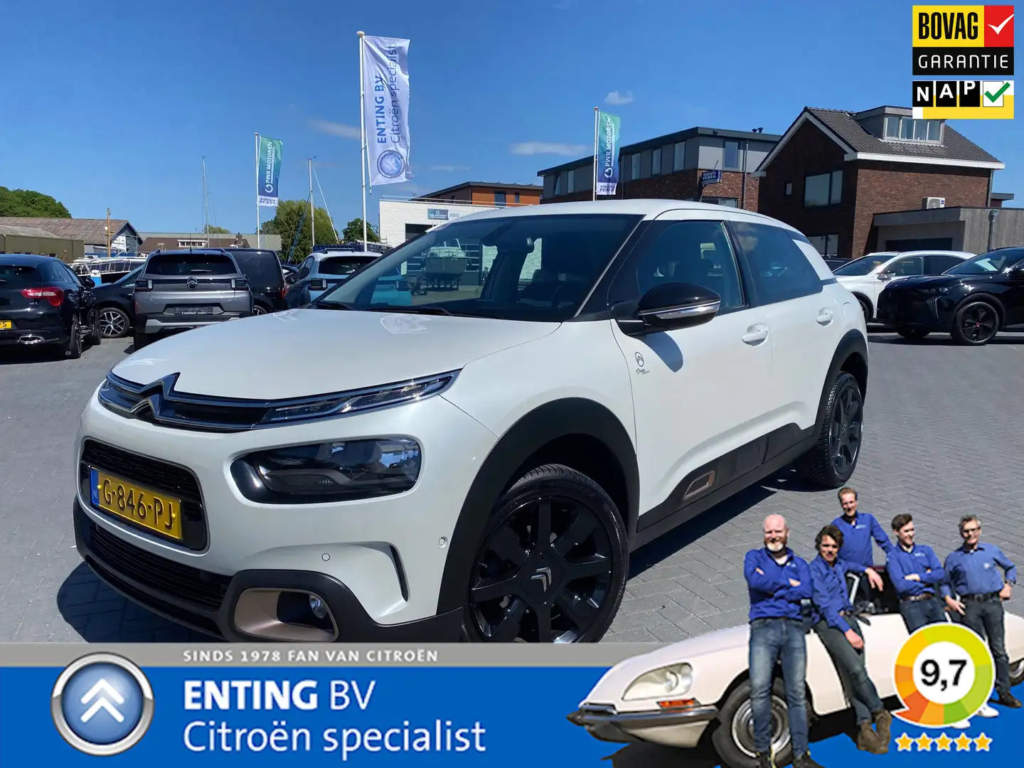 Citroen C4 Cactus 1.2 PT 110 Origins NAVI CAMERA 17 INCH TREKHAAK Wit - 1