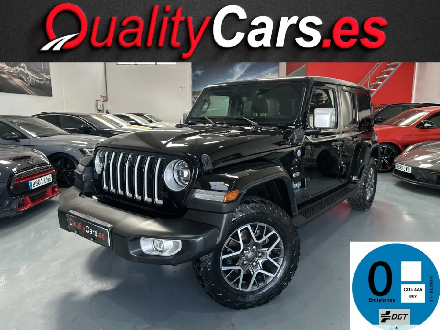 Jeep Wrangler Unlimited 2.0 4xe Sahara 8ATX 280KW Negro - 1