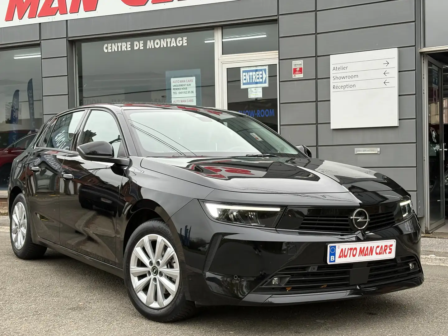 Opel Astra 1.2 Turbo -18.365KM- 1er MAIN NAVIGATION LED Zwart - 1