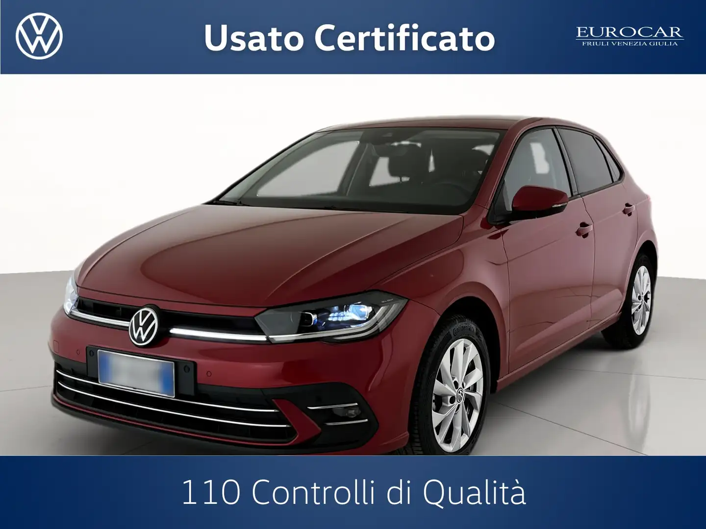 Volkswagen Polo 1.0 tsi style 95cv dsg Rosso - 1