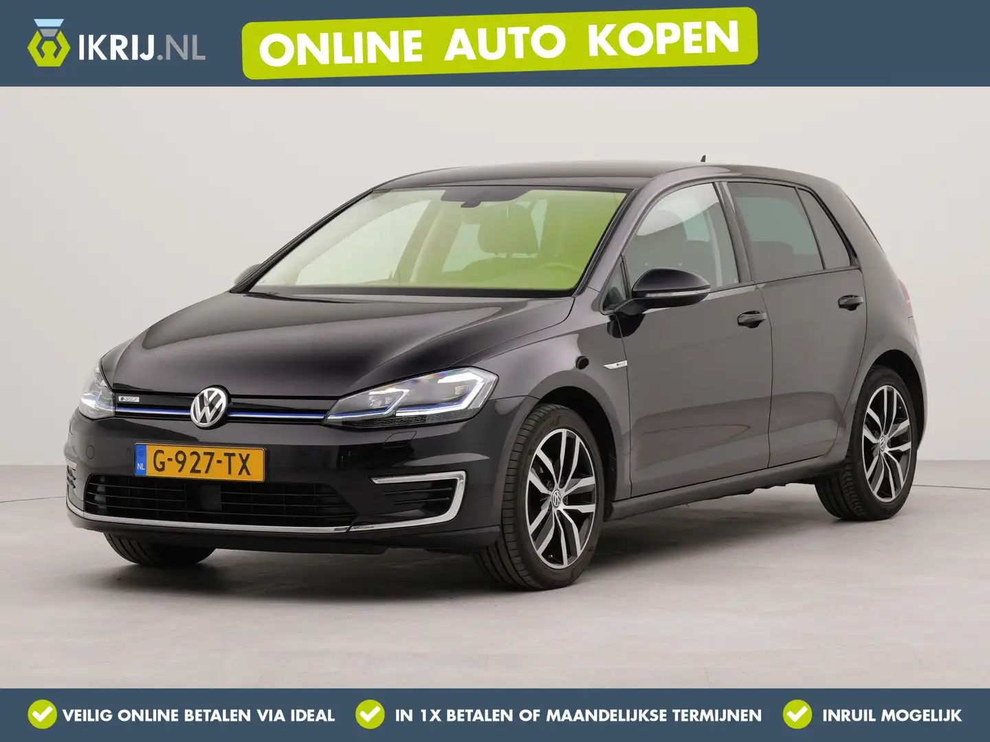 Volkswagen e-Golf E-DITION | Navigatie | Parkeersensoren voor en ach Zwart - 1
