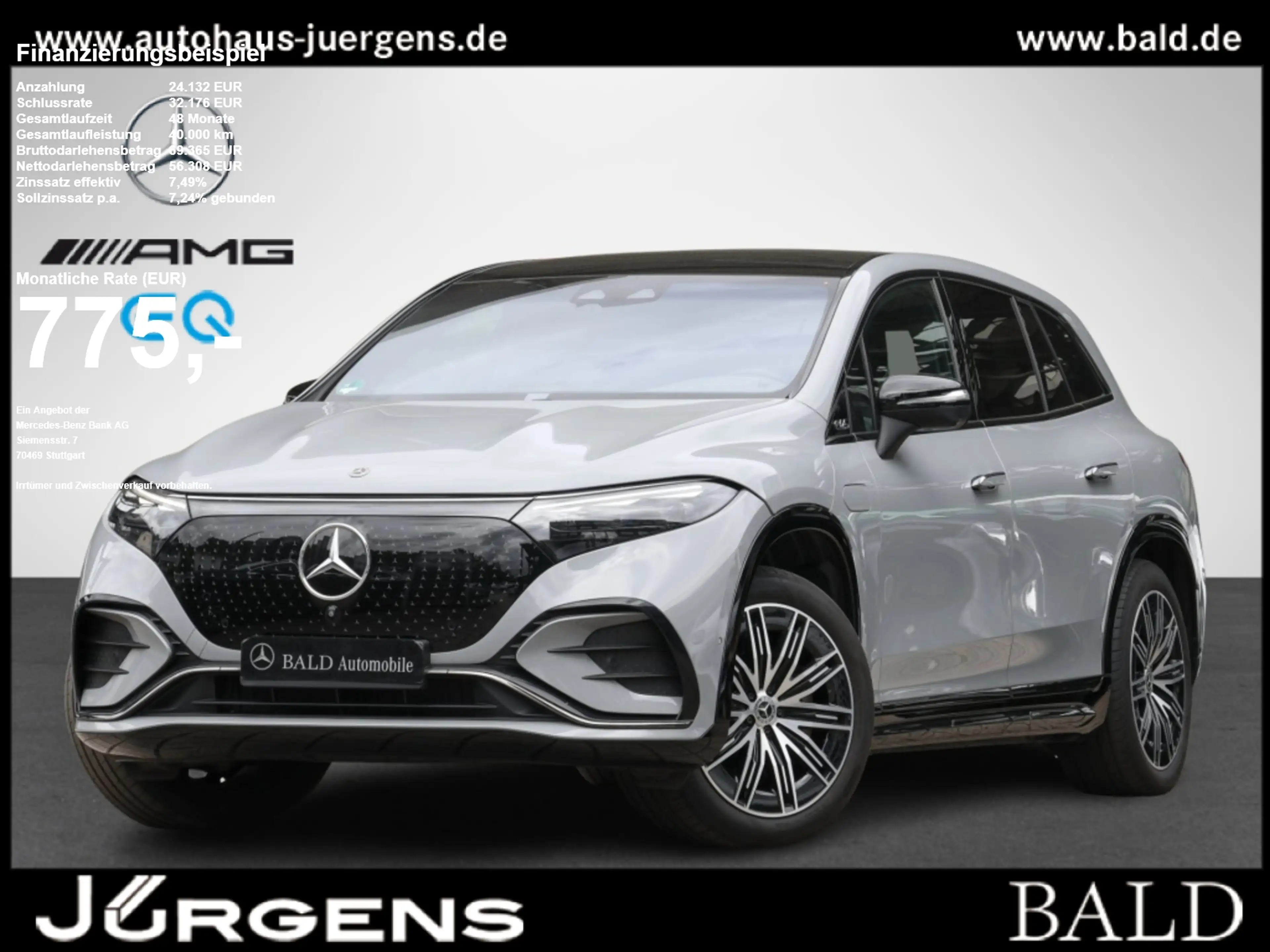 Mercedes-Benz EQS SUV EQS 580 4M SUV AMG-Sport/Pano/Hyper/Airm/HAL/HUD
