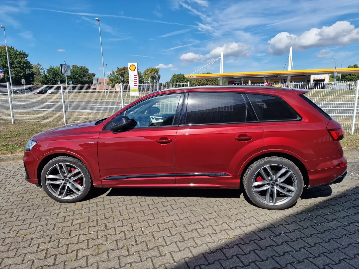 Audi Q7 Q7 55 TFSI quattro tiptronic S line Červená - 2