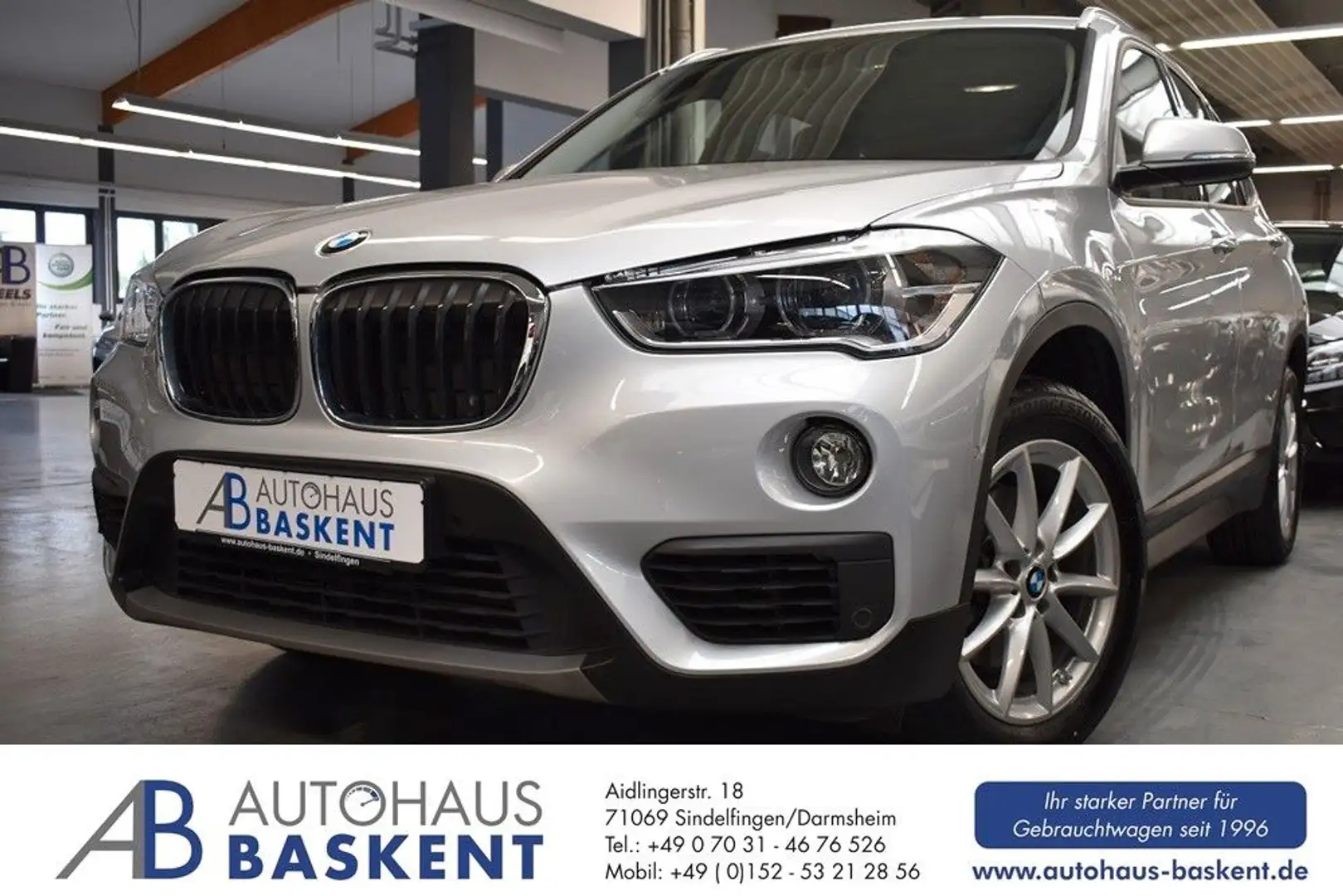 BMW X1 sDrive 18 i Advantage*ASSIST*NAVI*LED*SHZ*ALU Gümüş rengi - 1