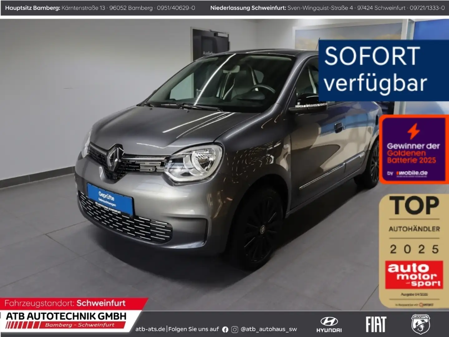 Renault Twingo Urban Night Electric - Batterie gekauft - SOH 95,8 Grau - 1