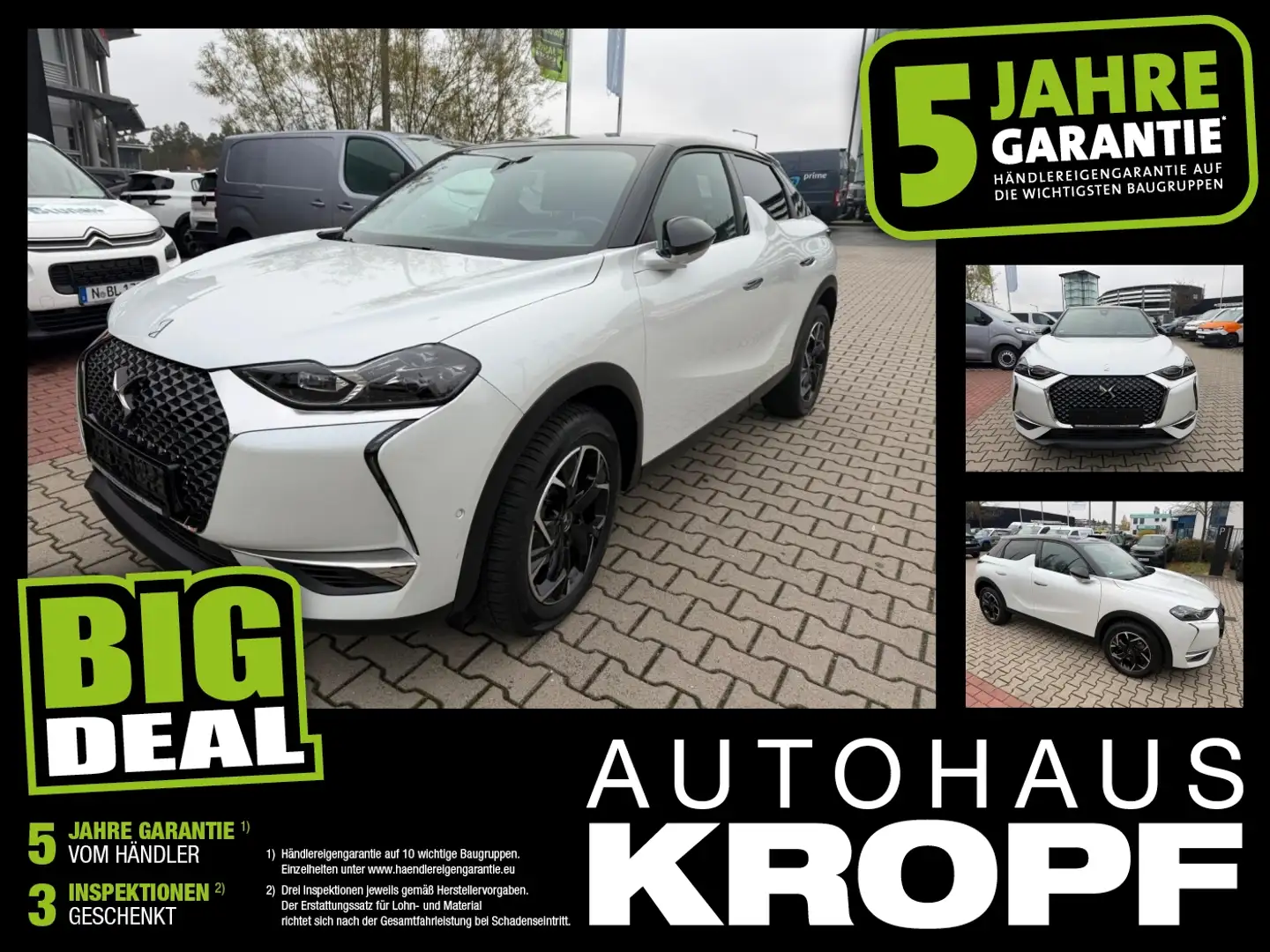 DS Automobiles DS 3 Crossback 1.2 PureTech 130 So Chic Navi+SHZ Weiß - 1