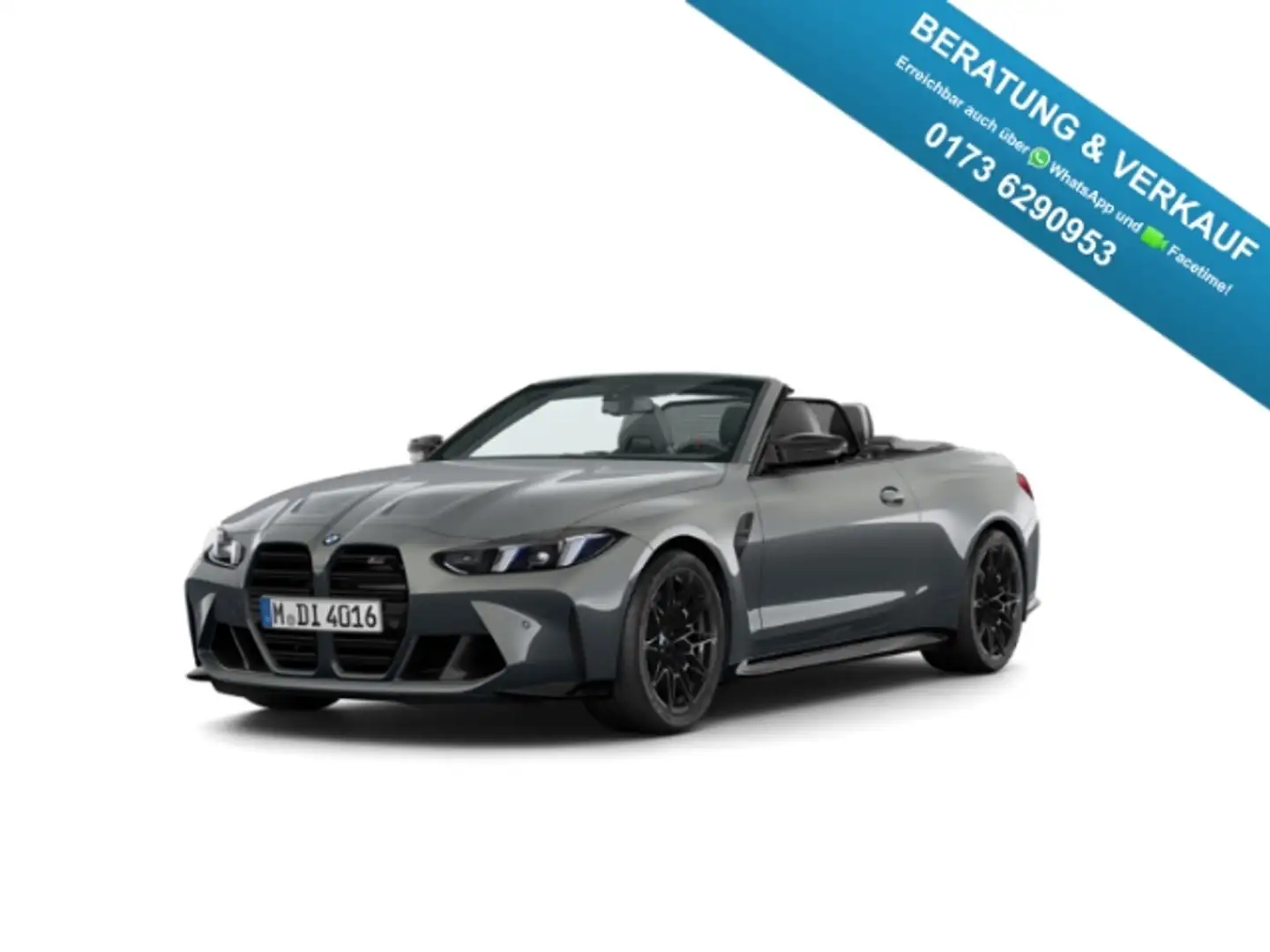 BMW M4 Competition Cabrio mit M xD Sportpaket AD Navi Dig Grijs - 1
