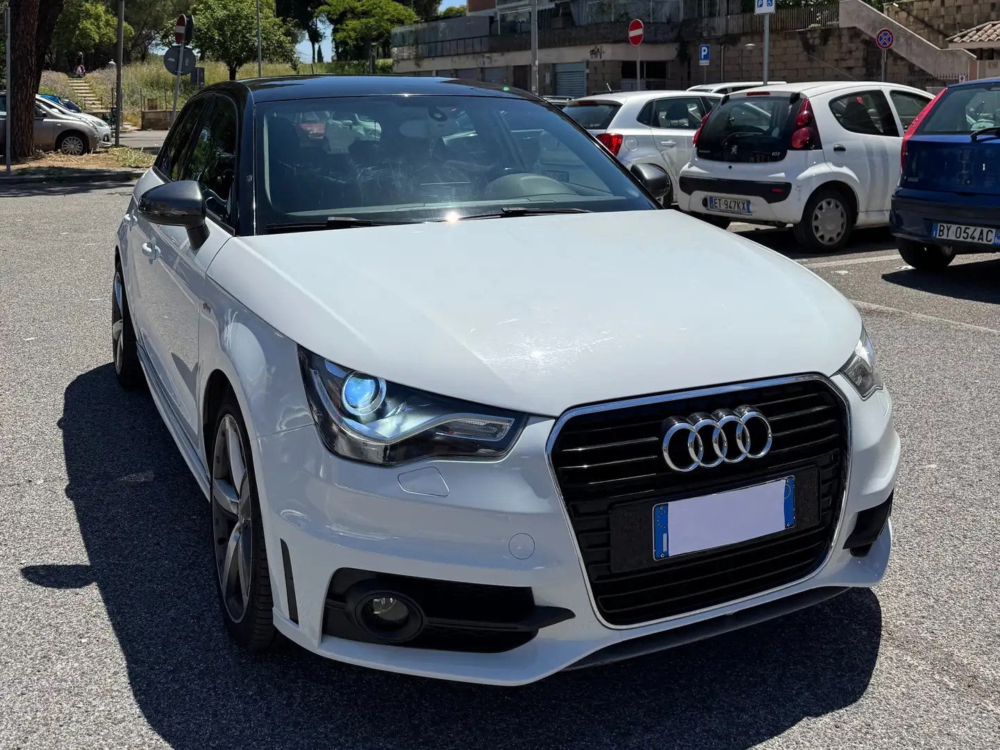 Audi A1 A1-S1 SPB 1.6 TDI S tronic S line OK NEOPATENTATO Bianco - 1