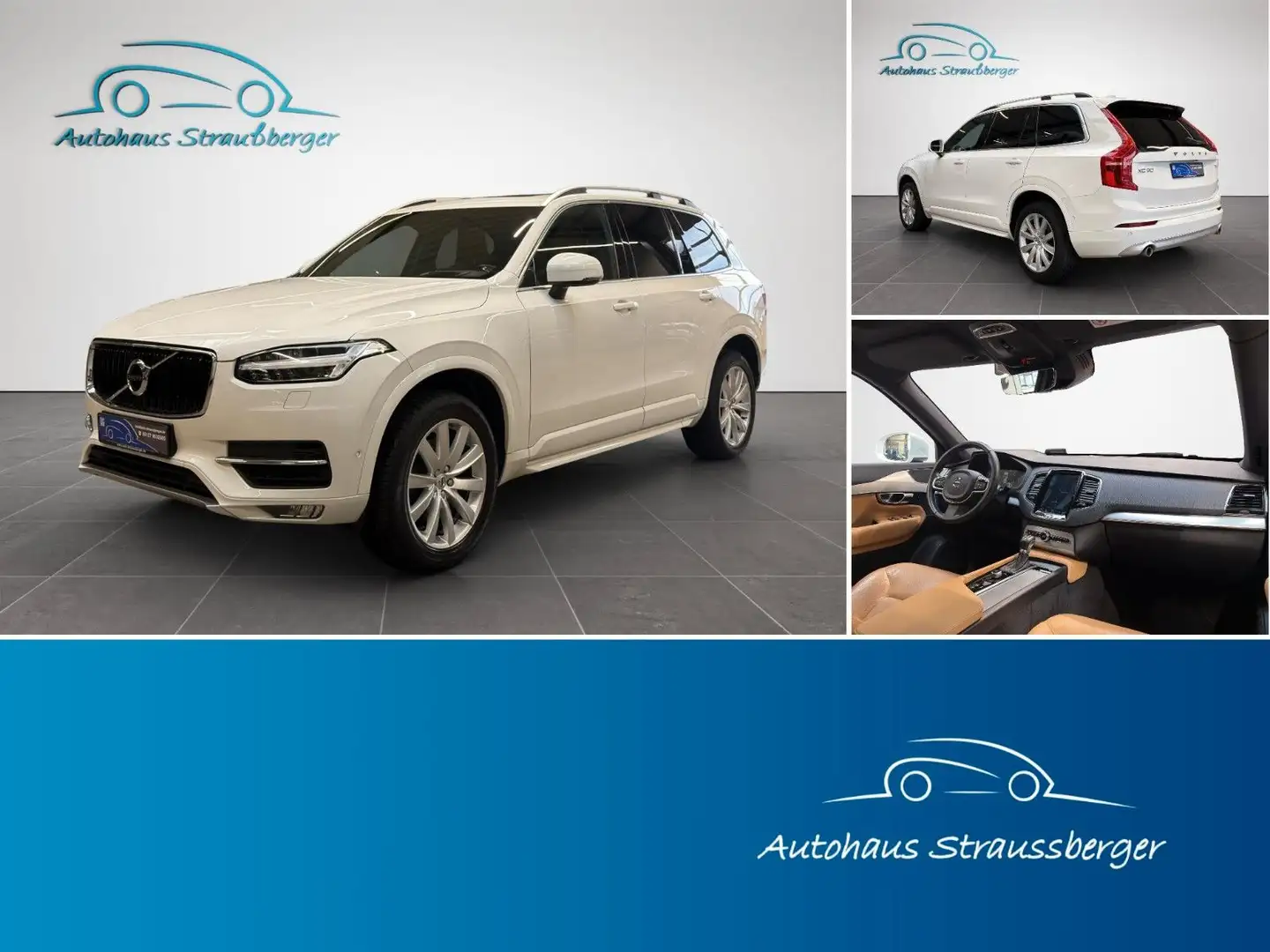 Volvo XC90 /ACC/HuD/Pano/LED/Kamera/Leder/Navi Weiß - 1