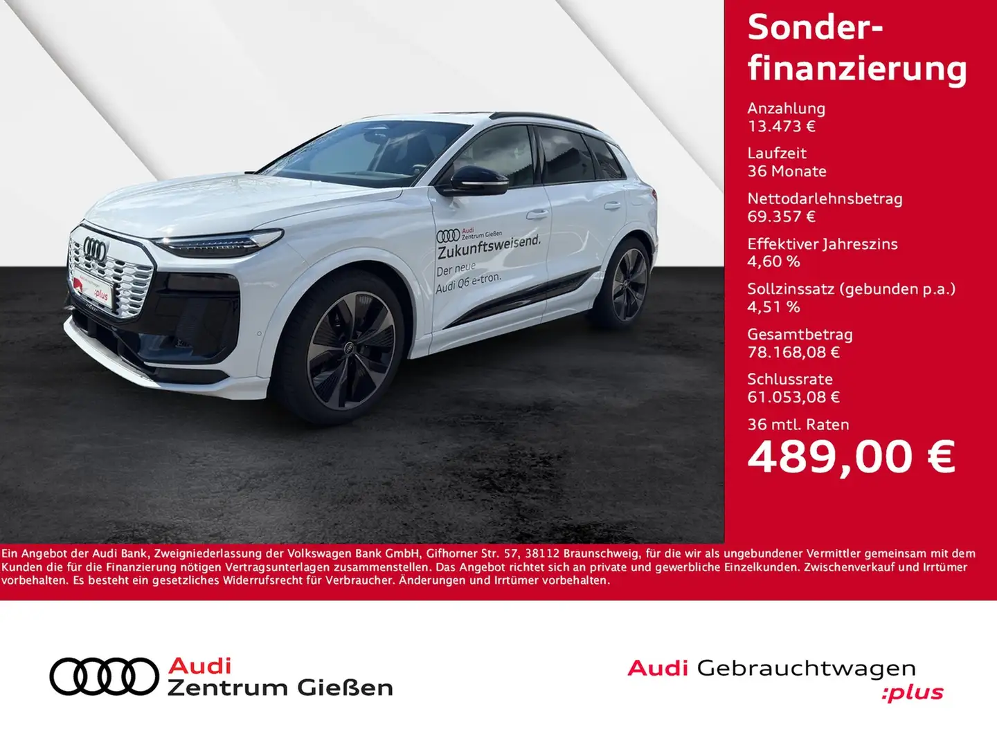 Audi SQ6 e-tron quattro AHK Pano B&O Tech-pro Alb - 1