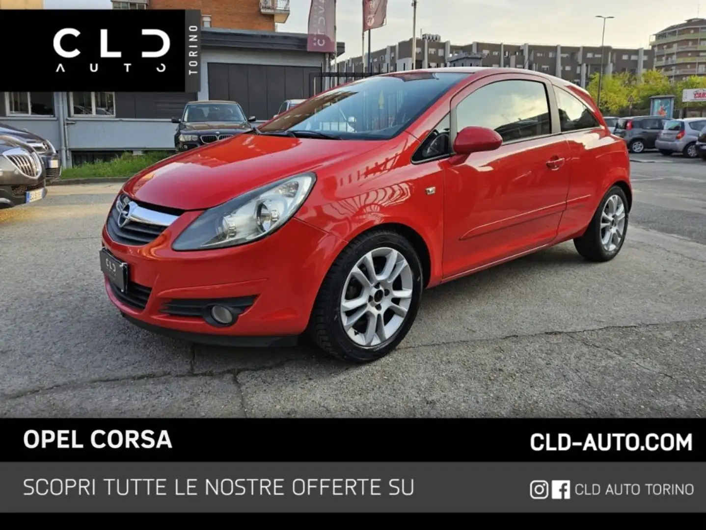 Opel Corsa 1.2 3 porte Rosso - 1