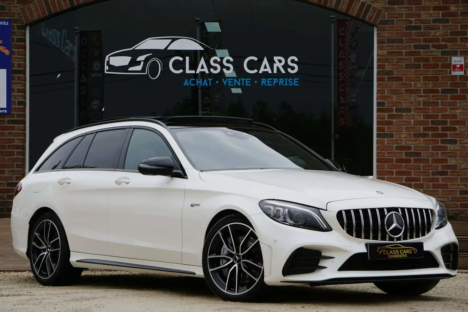 Mercedes-Benz C 43 AMG 4-Matic 390CV  TOIT-PANO HISTORIQUE MERCEDES Blanc - 2