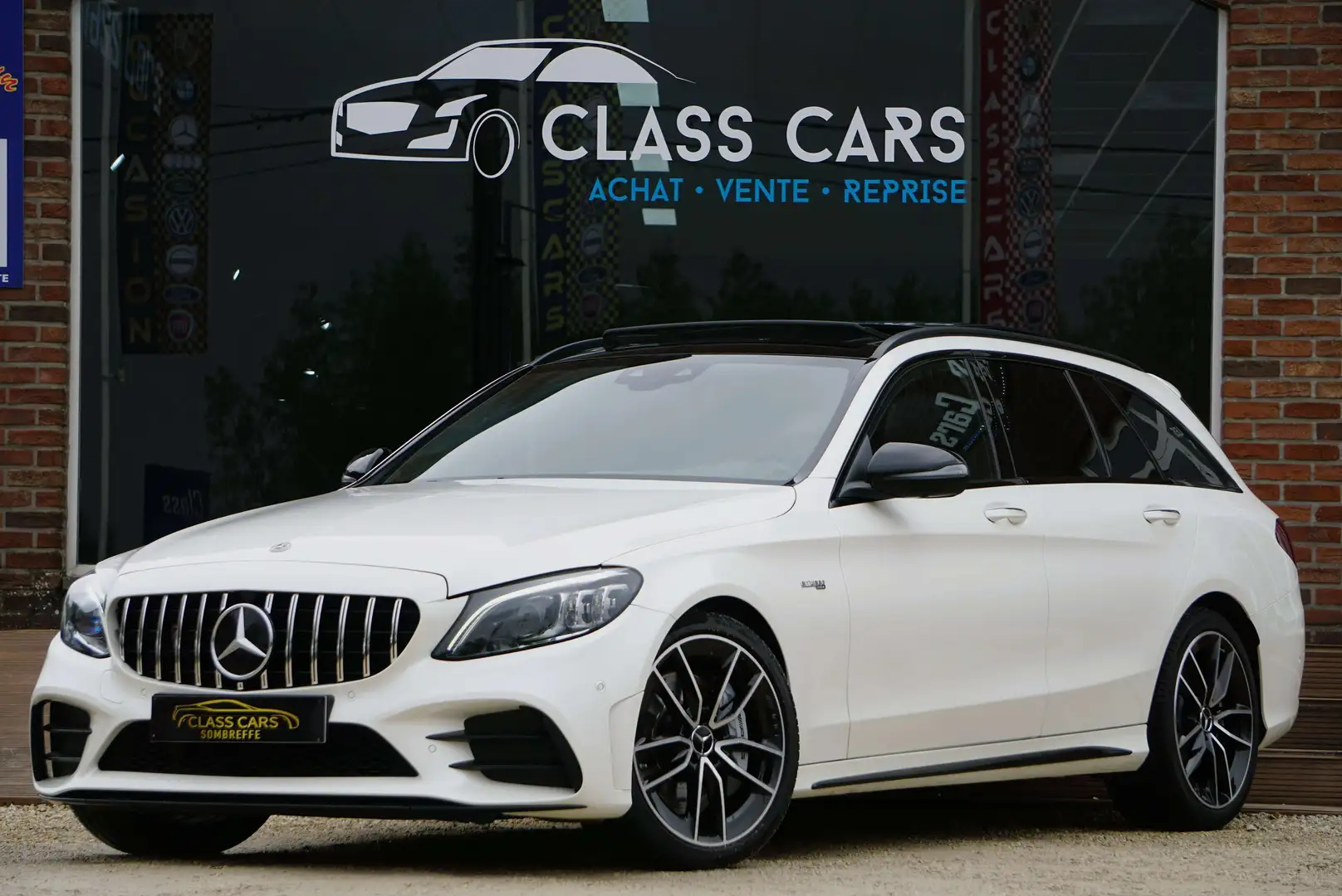 Mercedes-Benz C 43 AMG 4-Matic 390CV  TOIT-PANO HISTORIQUE MERCEDES Blanc - 1