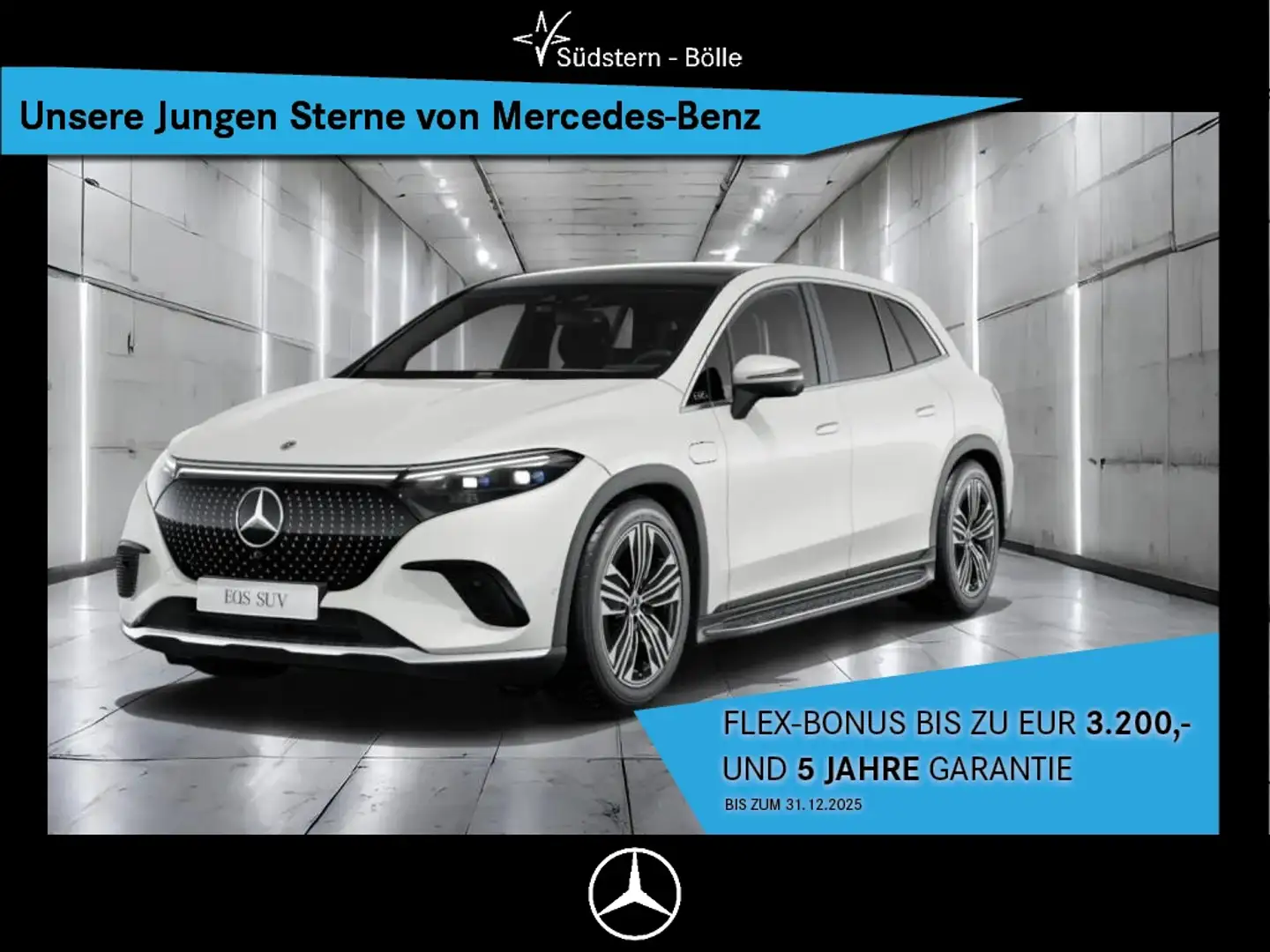 Mercedes-Benz EQS SUV EQS 450 4M SUV AMBIENTE+DISTRO+MEMORY+BURMESTER Weiß - 1