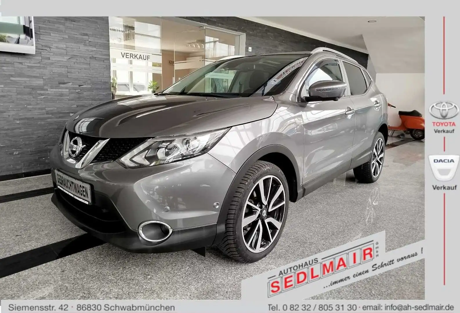 Nissan Qashqai 1.2 DIG-T Automatik TEKNA *PANO/LED* Gris - 1