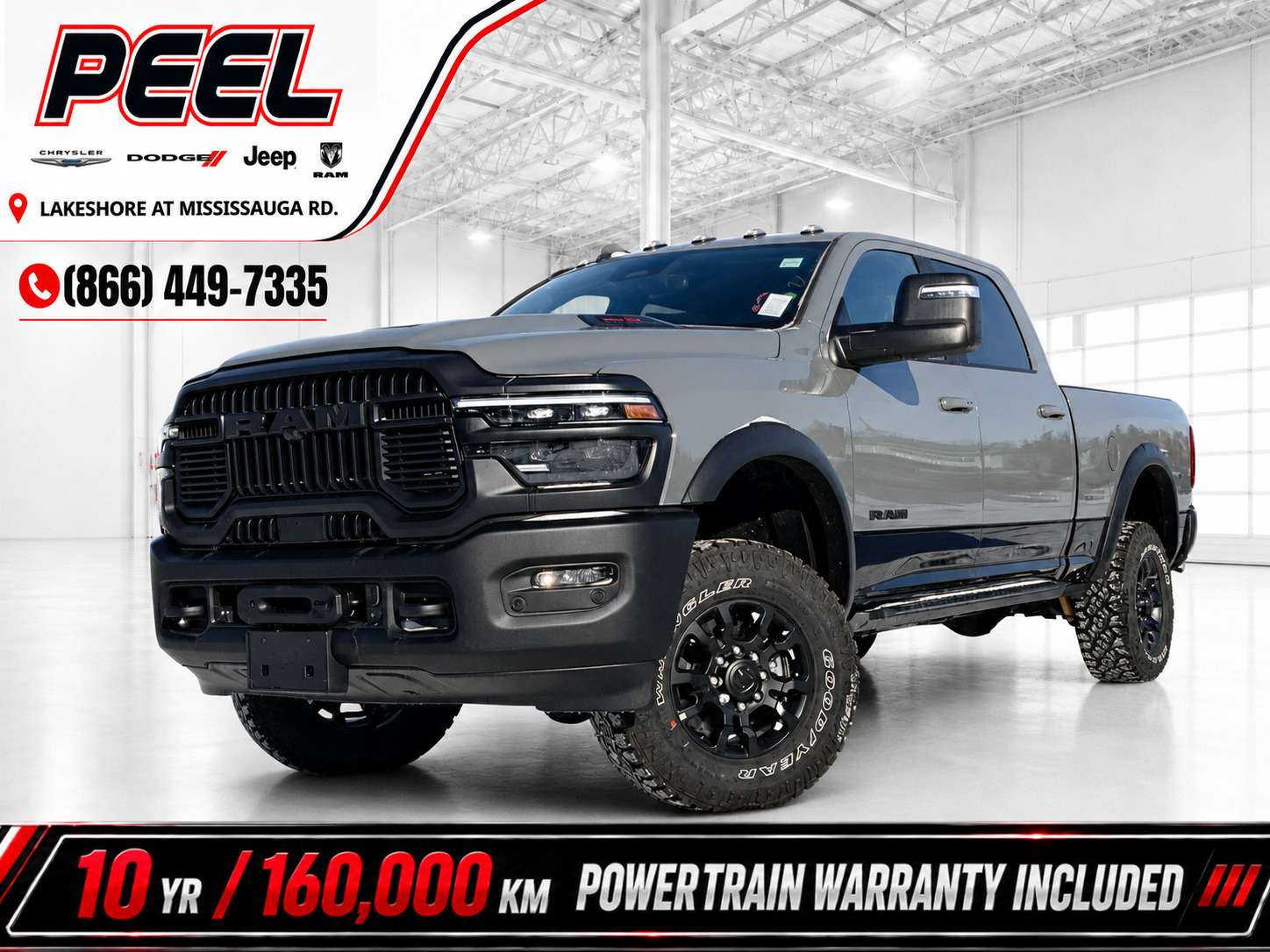 Gray 2026 RAM 2500 Pickup Truck Four-Wheel Drive 8-Speed Automatic