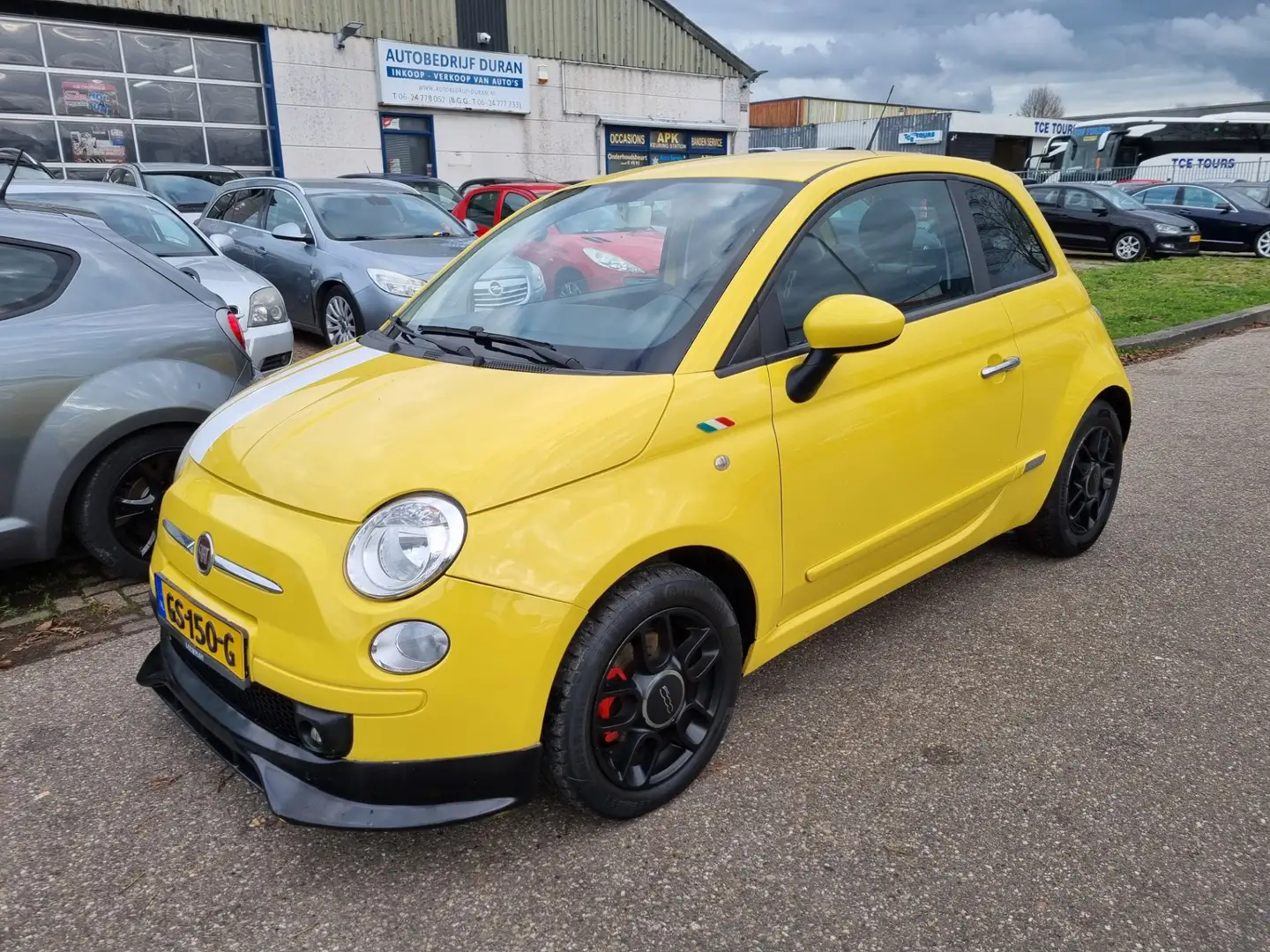 Fiat 500 1.4-16V Pop 3-Drs Airco! Bj:2008 Jaune - 1