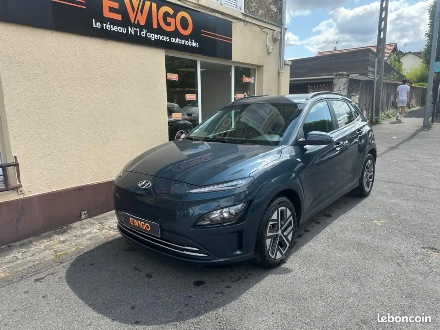 Hyundai KONA EV 135ch 39.2KWH INTUITIVE CAM DE RECUL APPLE CARP Bleu - 1