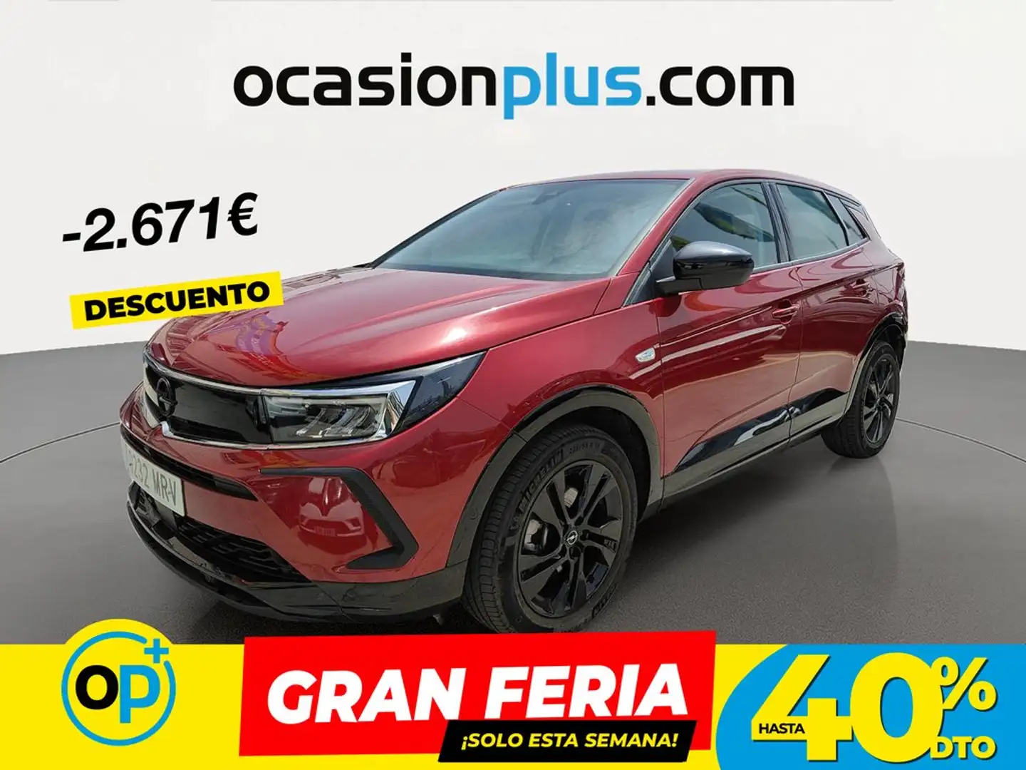 Opel Grandland 1.2T S&S GS 130 Rojo - 1
