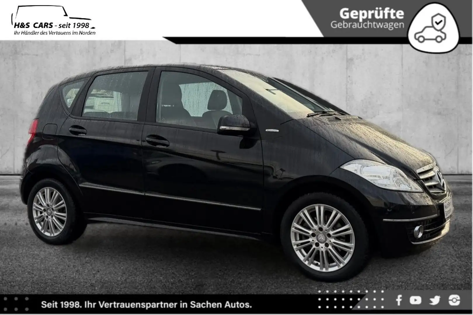 Mercedes-Benz A 180 ELG 1H XEN NAV COM AKT PARK LÜCKENLOS MB Schwarz - 1