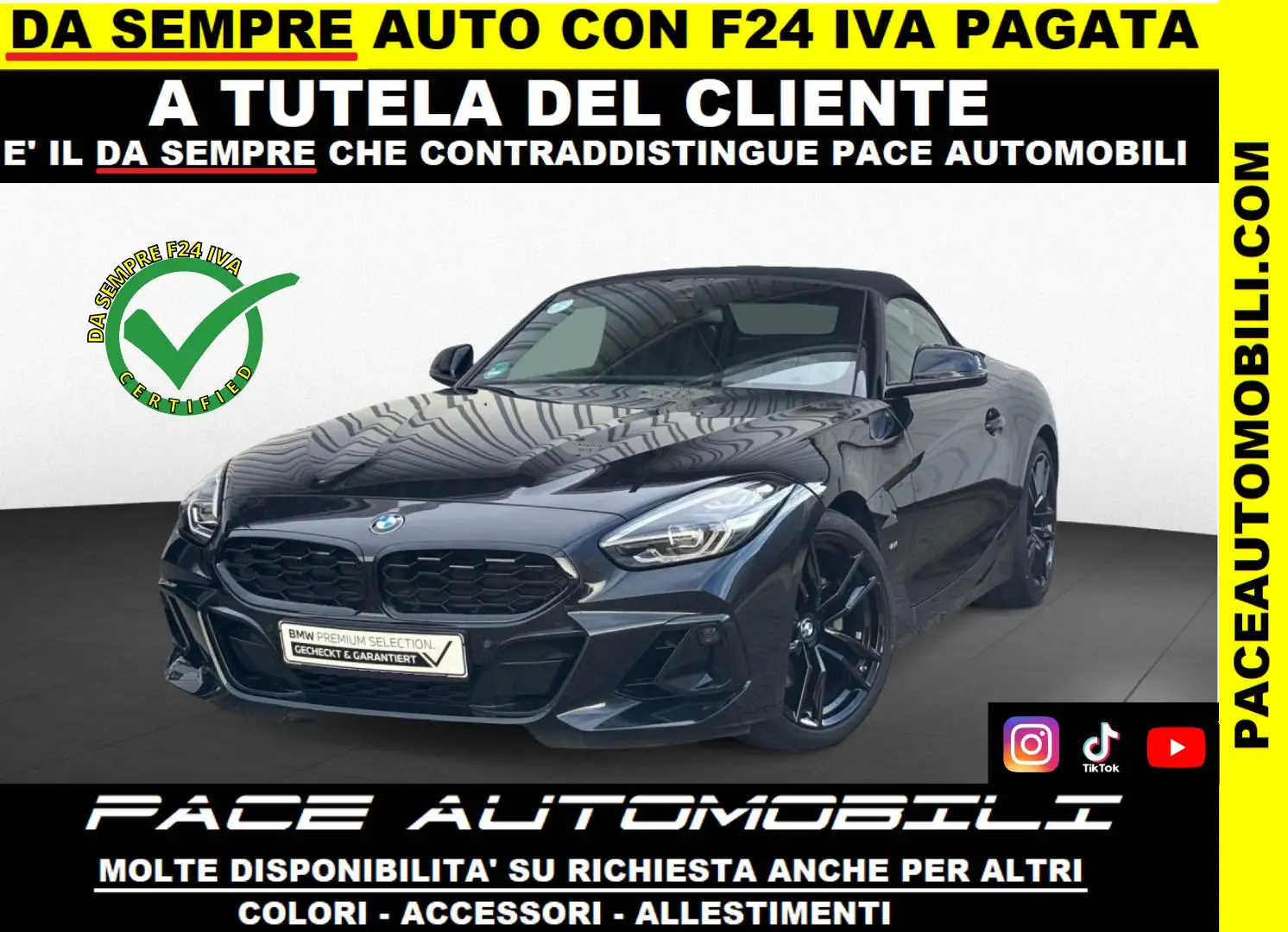 BMW Z4 30i M SPORT M-SPORT MSPORT BLACK PACK KAMERA LED Nero - 1