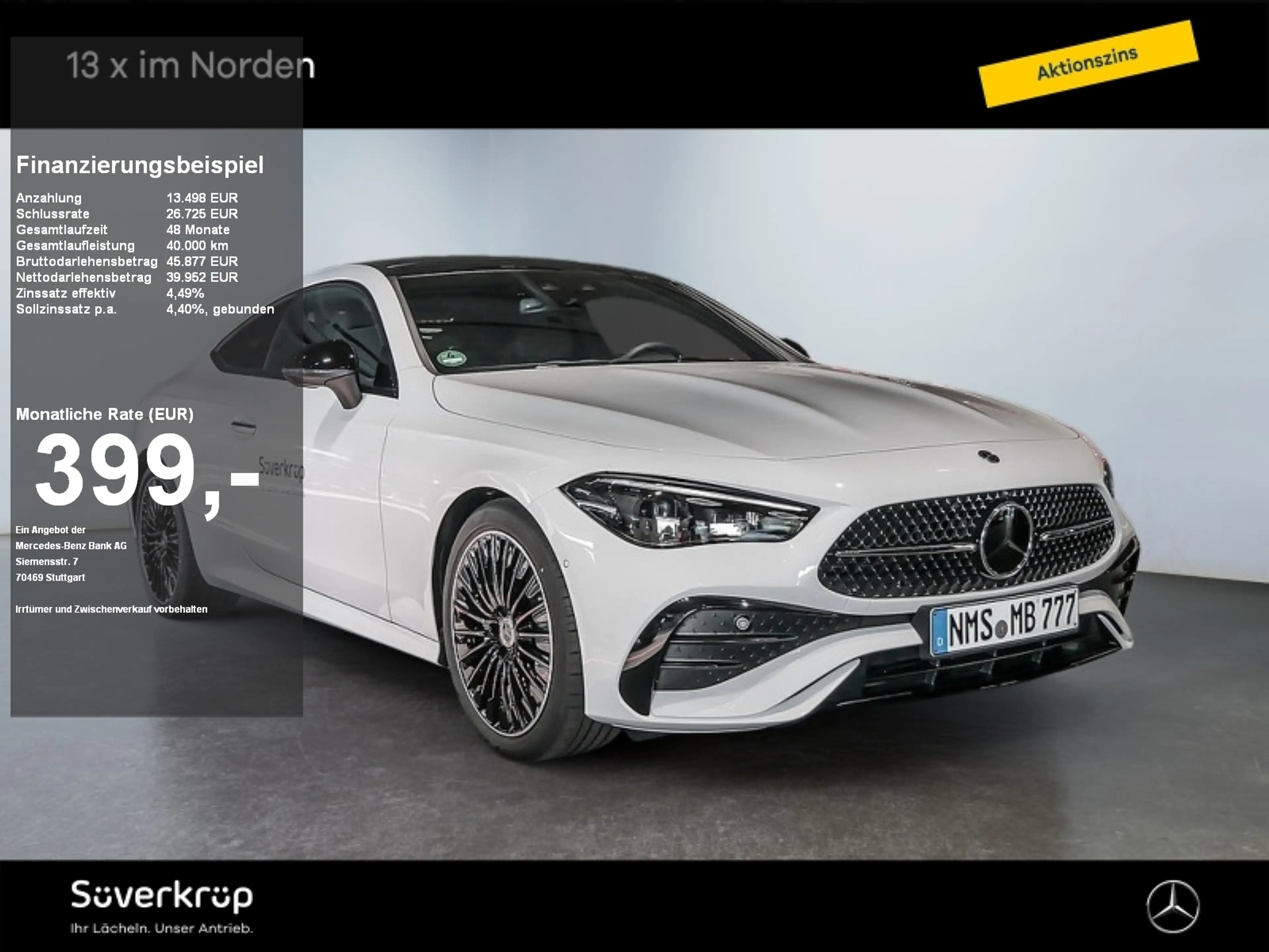 Mercedes-Benz CLE 220 d Coupé BURM AMG NIGHT DISTR SPUR PANO