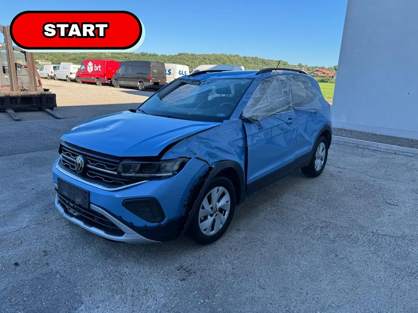 Volkswagen T-Cross 1.0 tsi Life 95cv START - INCIDENTATA Blu/Azzurro - 1