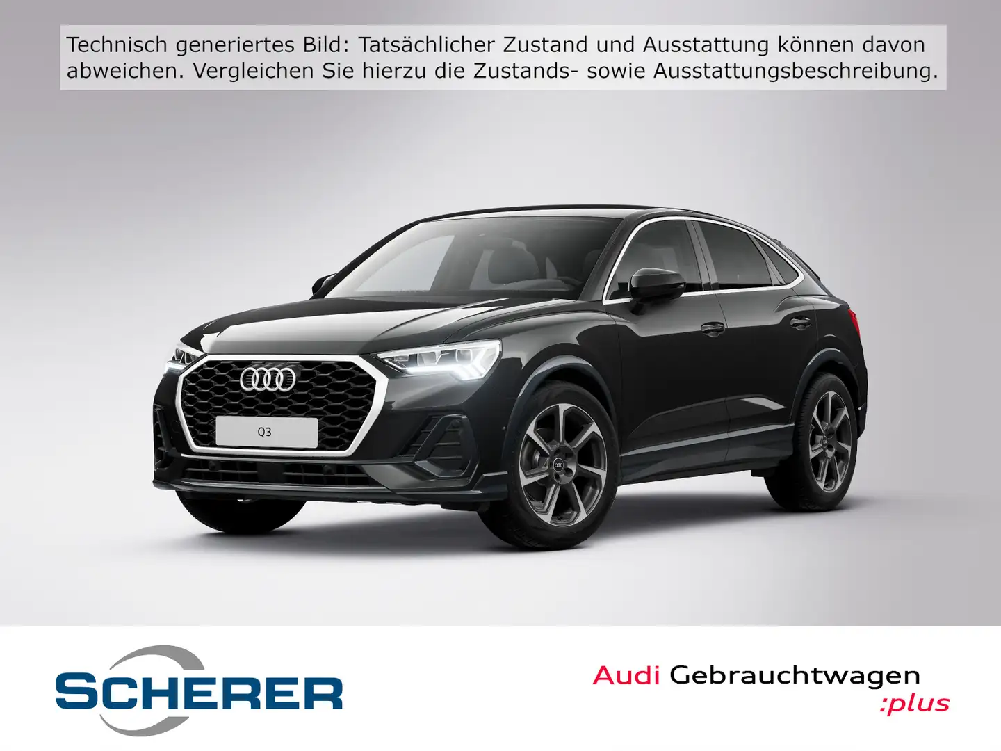 Audi Q3 S line 35 TFSI S tronic LED NAVI AH Schwarz - 1